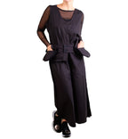 Loyko Rib Black Jumpsuit