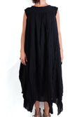 Loyko Sleeveless Chaos Dress in Black