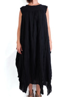 Loyko Sleeveless Chaos Dress in Black