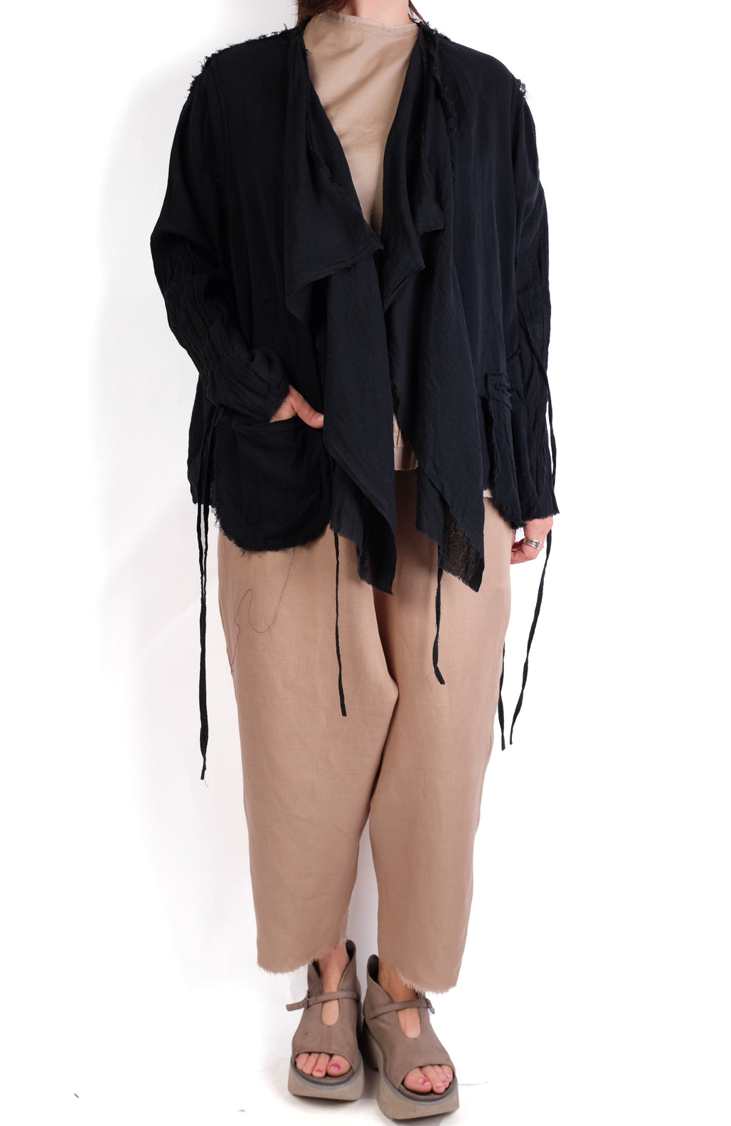 Loyko Black Lightweight Cotton Jacket