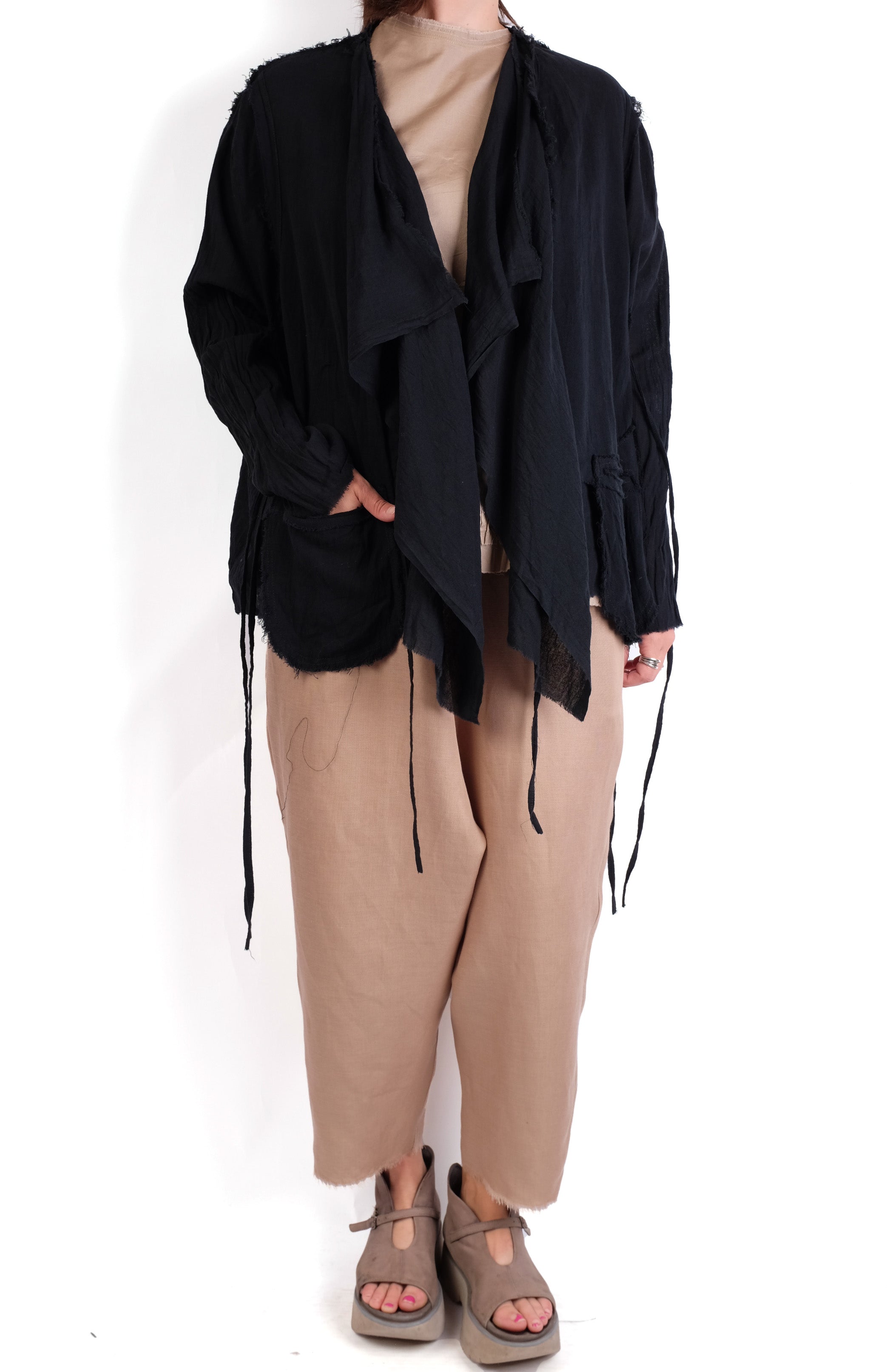 Loyko Black Lightweight Cotton Jacket