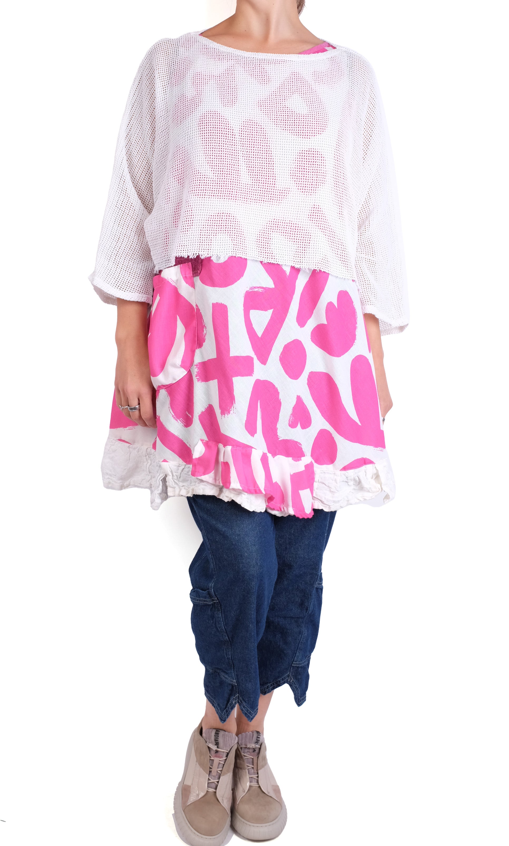 Mara Gibbucci Pink Tunic Dress