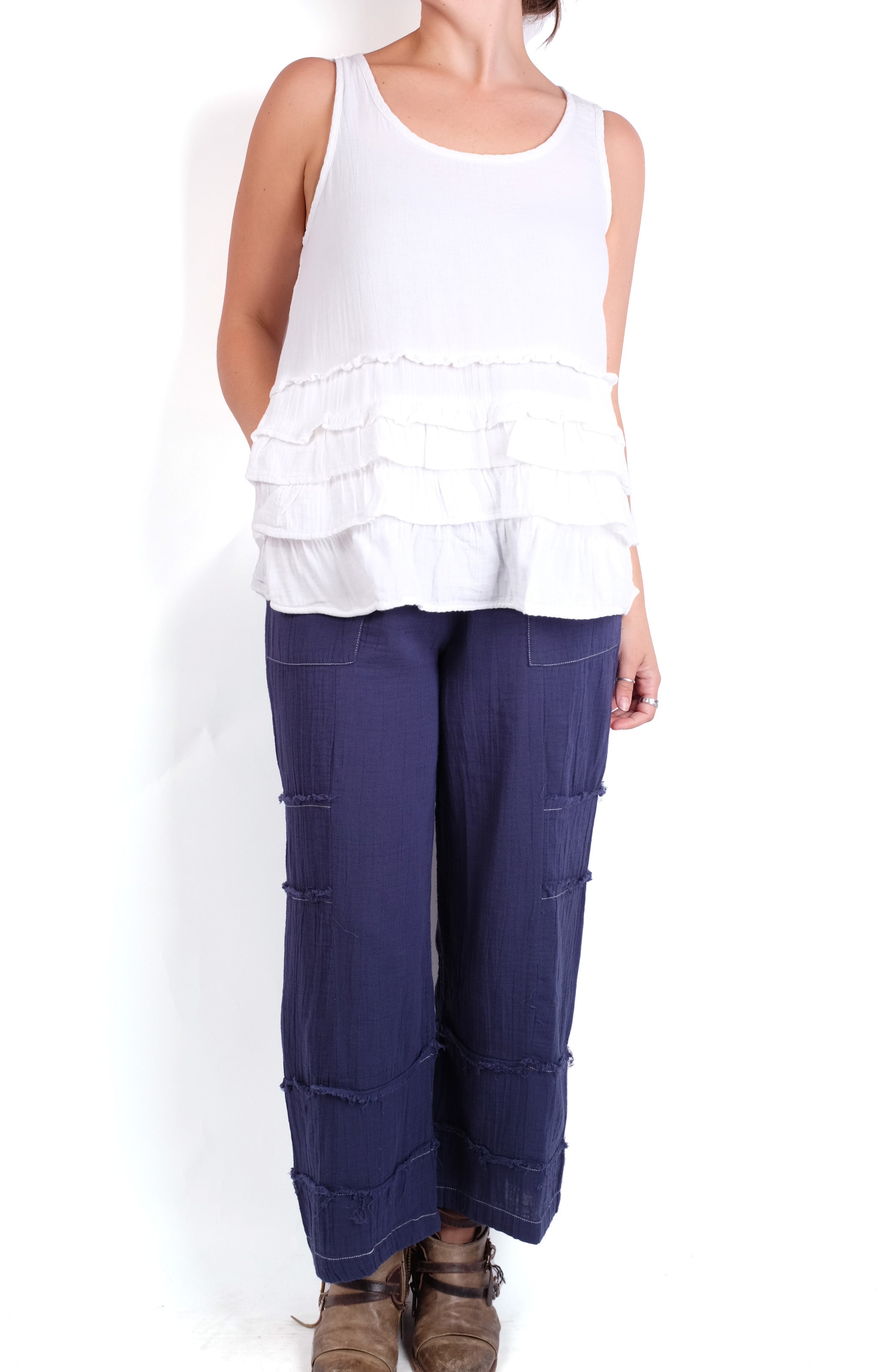 Tulip Cara Tank in White