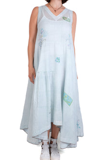  EKA Aqua Sleeveless VNeck Dress