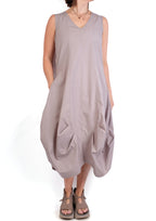 Luukaa Beige Sleeveless Dress