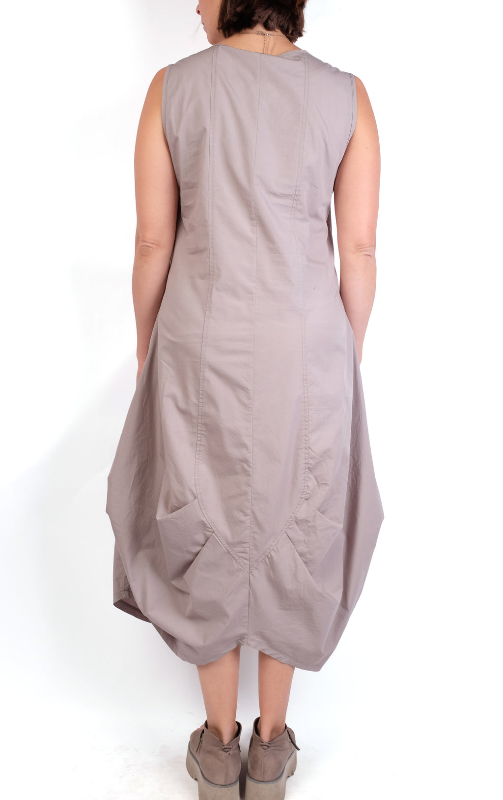 Luukaa Beige Sleeveless Dress