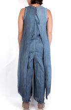 Sanctamuerte Blue Layered Jumpsuit