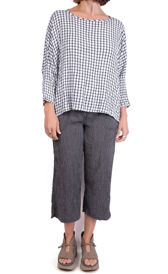 Cutloose Crinkle Plaid One Size Top (3 Colors)