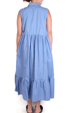 Baci Darted Tier Sleeveless Dress in Riverside