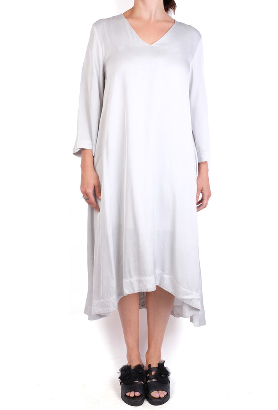 Baci VNeck 3/4 Sleeve Midi Dress in Ice