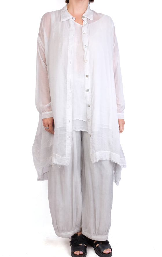 Baci Elastic Waist Harem Pant in Ice