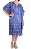 Dress Addict Jox Caftan in Blue/White