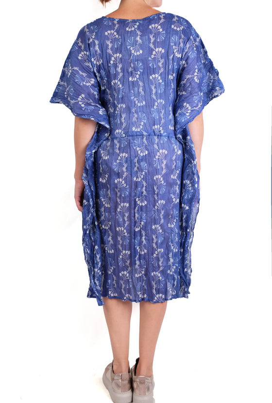 Dress Addict Jox Caftan in Blue/White
