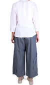 Cutloose Cropped Cardigan in White Parachute