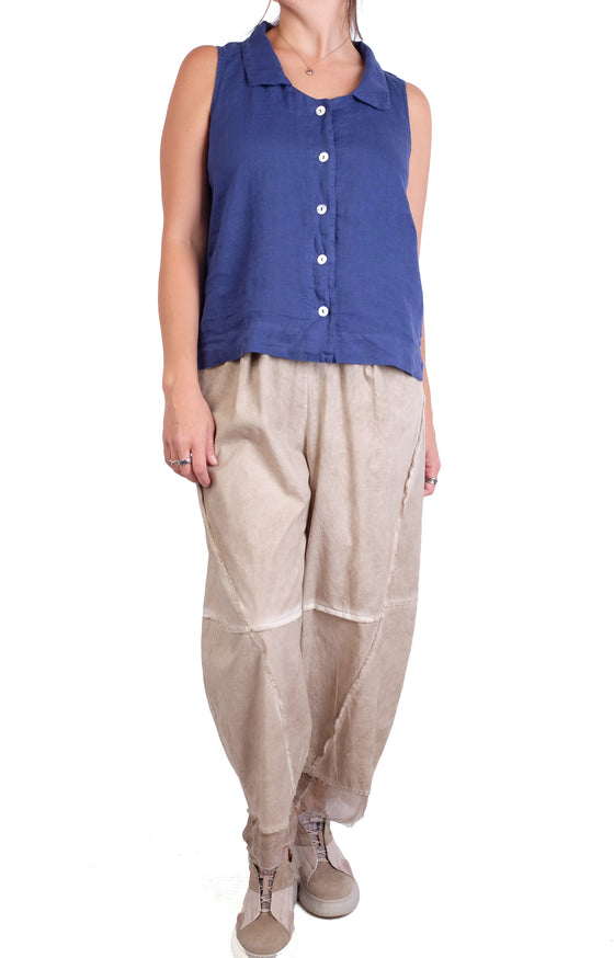 Cutloose Sleeveless Shirt in Admiralty