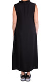 Cutloose Cowl Neck Maxi Dress in Black Parachute