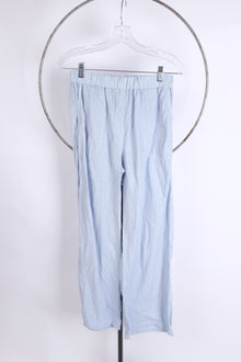  T2T Cutloose Blue Linen Pants XS