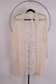  T2T Krista Larson Cream Floral Duster One Size