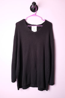  T2T Olsen Black V Neck Sweater Large