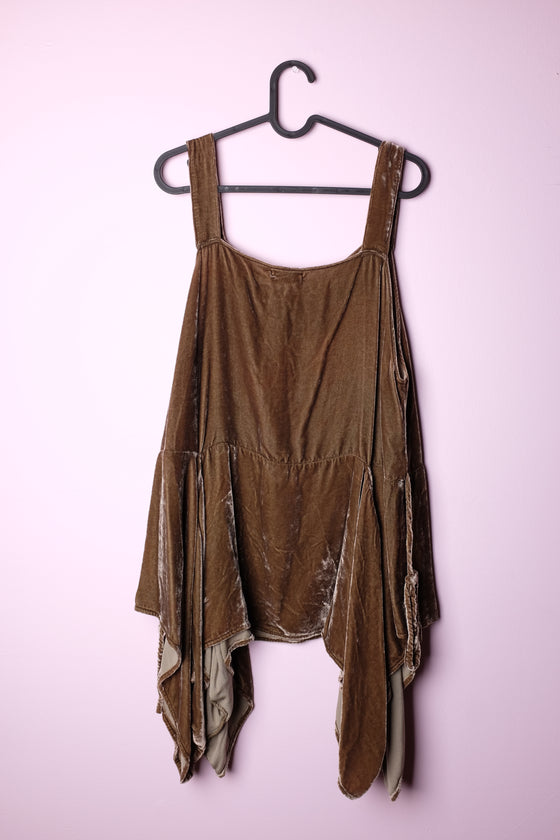 T2T Krista Larson Olive Velvet Top One Size