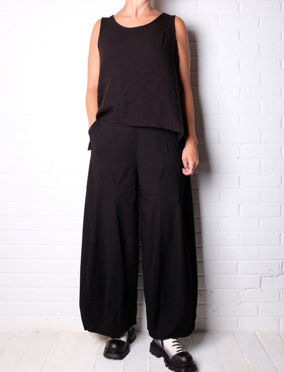 Rundholz Black Label Black Check Wide Leg Pants