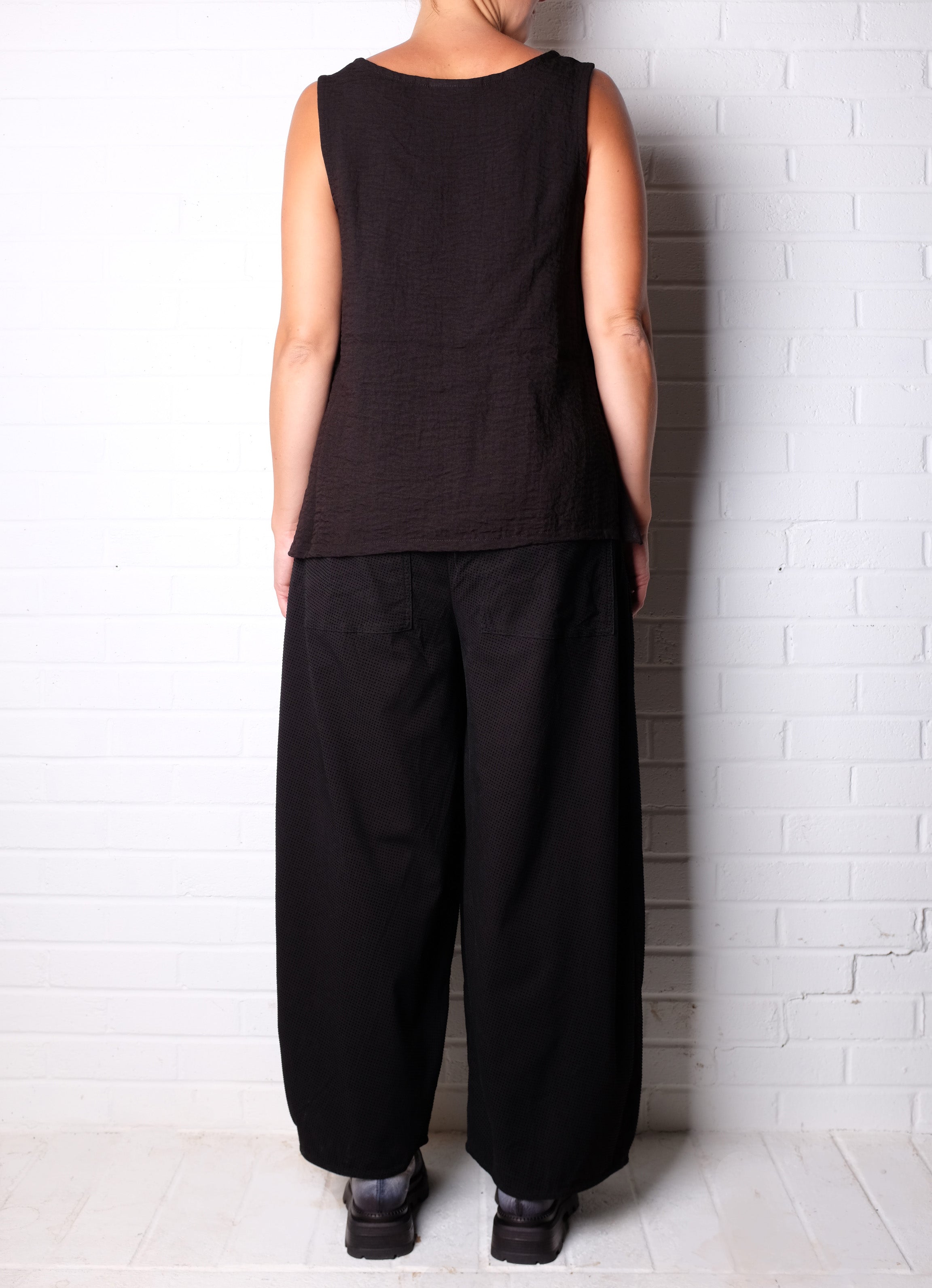 Rundholz Black Label Black Check Wide Leg Pants