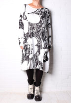 Rundholz Black Label Black and White Print Dress
