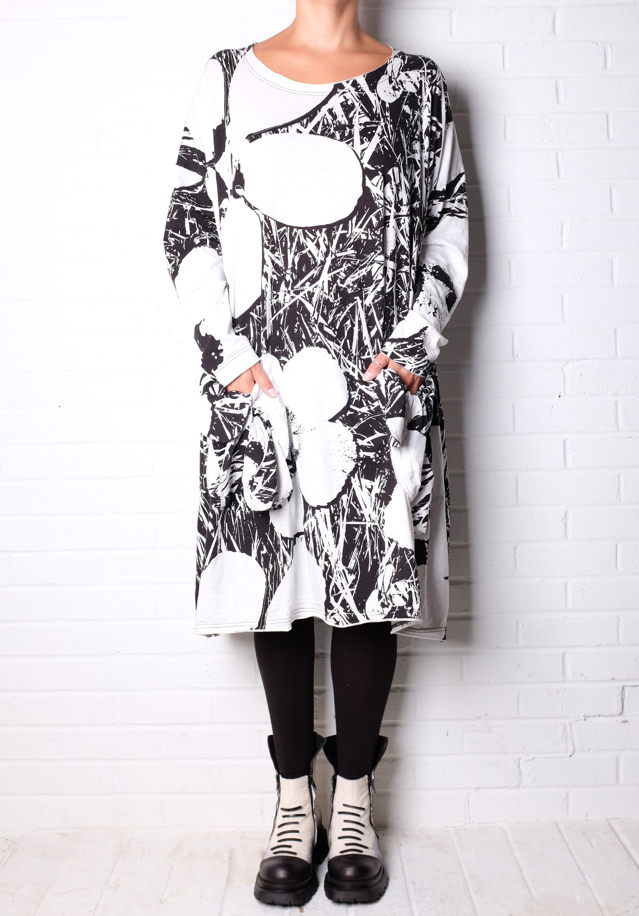 Rundholz Black Label Black and White Print Dress