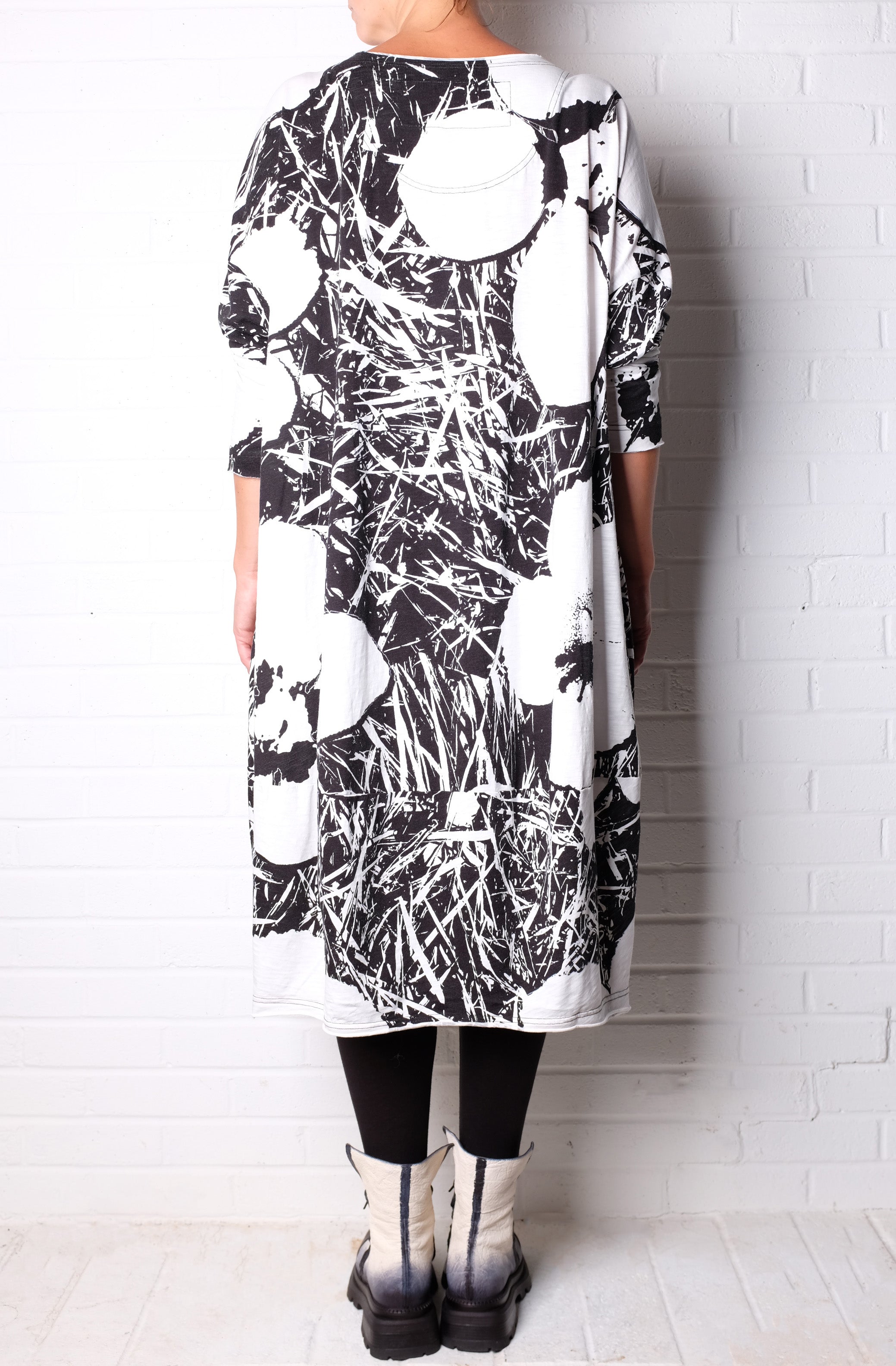 Rundholz Black Label Black and White Print Dress