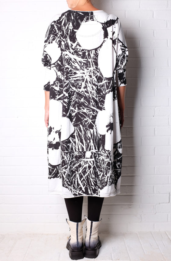 Rundholz Black Label Black and White Print Dress