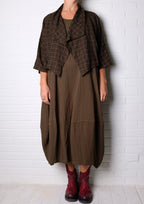 Gerties Sleeveless Princess Dress in African Olive