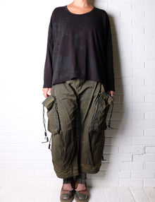  Rundholz Black Label Lotus Print Tee in Black