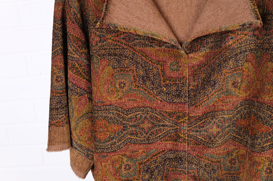 KQ Olive Silk Velvet Top