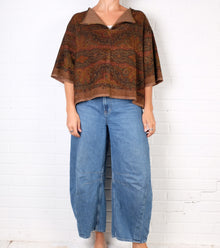  KQ Olive Silk Velvet Top