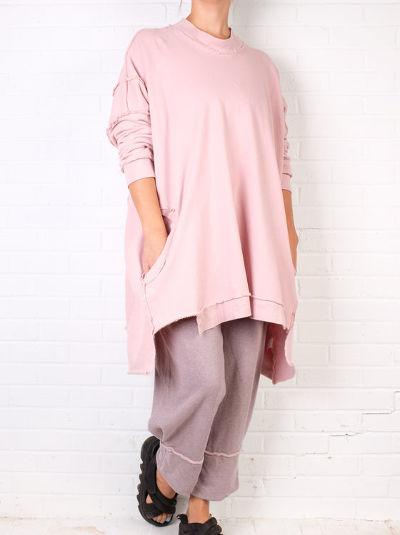 Bodil Pocket Top in Light Pink