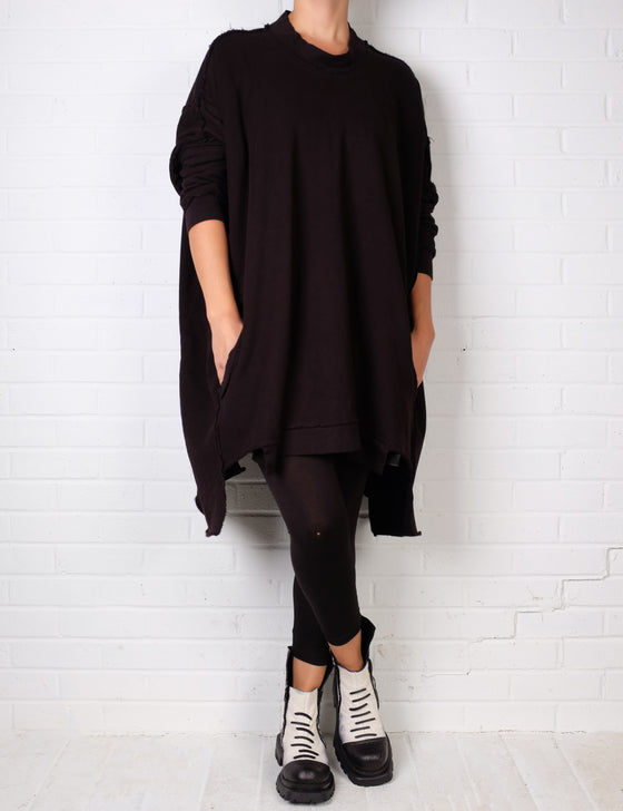 Bodil Pocket Top in Black