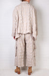 Dress To Kill Cream/Light Blue Plaid 2 Pocket Jacket