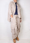 Dress To Kill Cream/Light Blue Plaid 2 Pocket Jacket