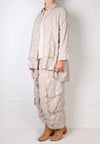 Dress To Kill Cream/Light Blue Plaid Coming and Going Shirt