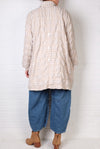 Dress To Kill Cream/Light Blue Plaid Coming and Going Shirt