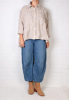 Dress To Kill Cream/Light Blue Plaid 2 Pocket Jacket