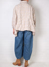 Dress To Kill Cream/Light Blue Plaid 2 Pocket Jacket