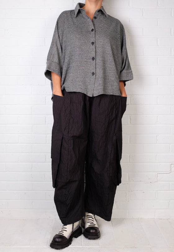 Dress To Kill Black Memory Crush Cargo Pant