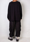 Dress To Kill Black Texture Baseball Pullover