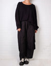 Dress To Kill Black Texture Baseball Pullover