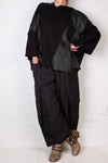 Papucei Black Patchwork Top