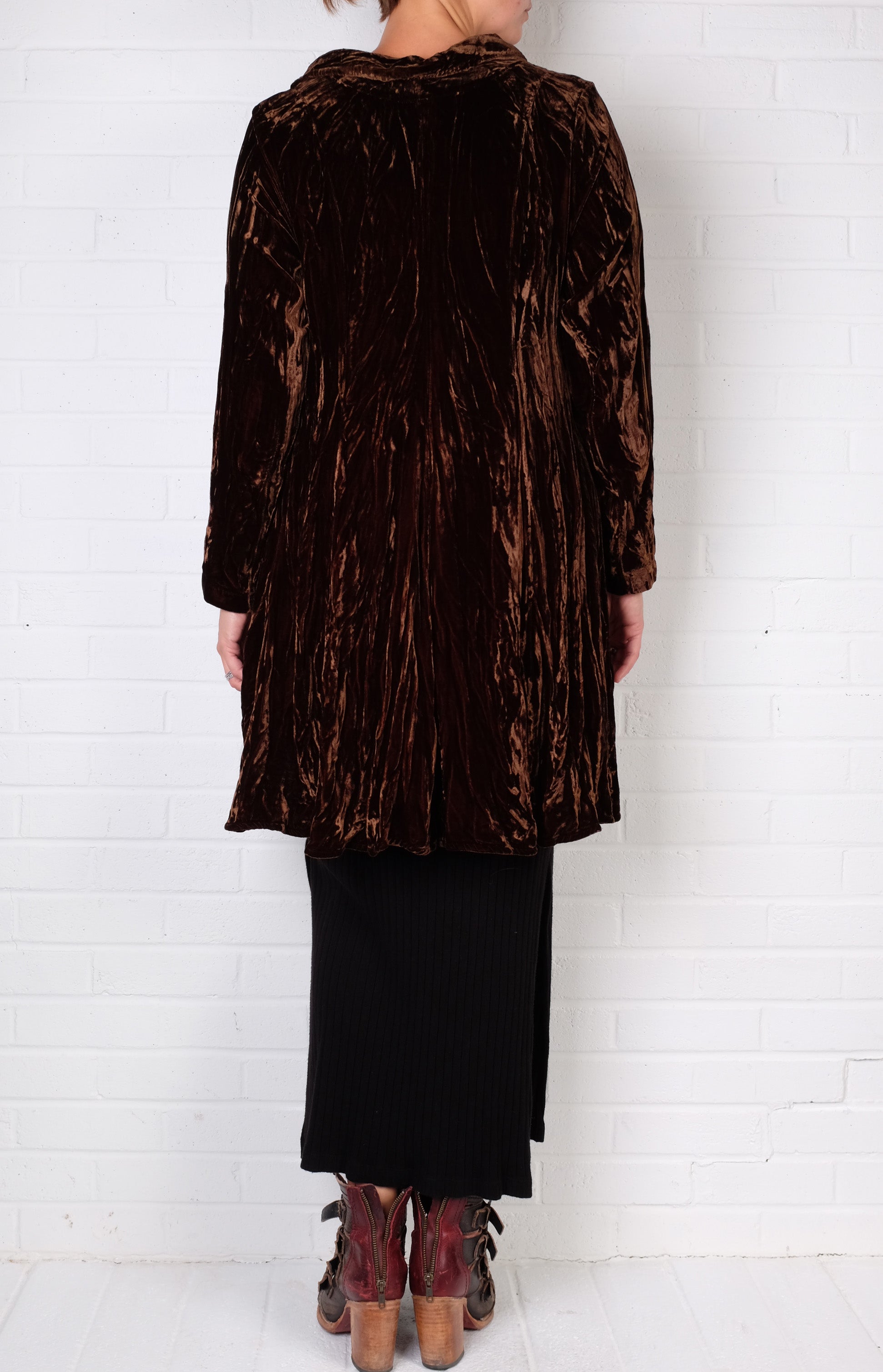 Grizas Copper Silk Velvet Jacket