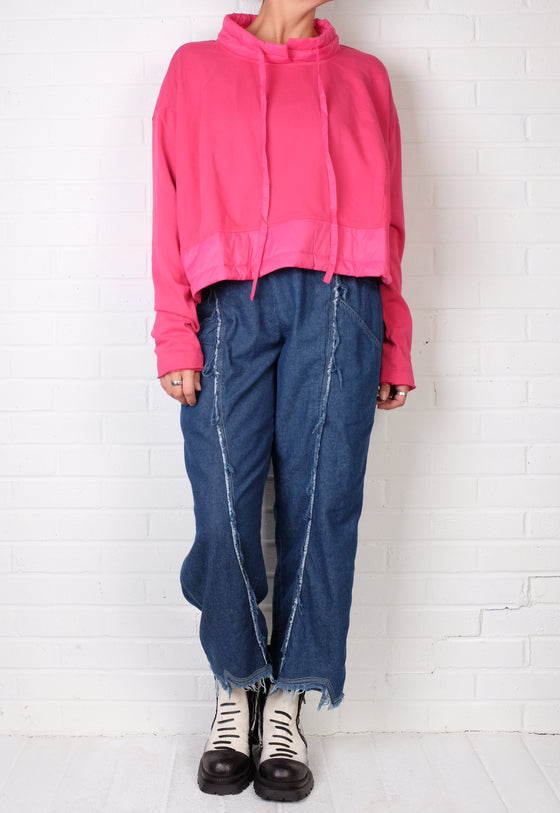 Rundholz Black Label Sweatshirt in Solid Lotus Rose