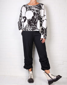  Rundholz Black Label Black and White Print LS Tee