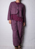 Bodil Crop Jacket in Mulberry